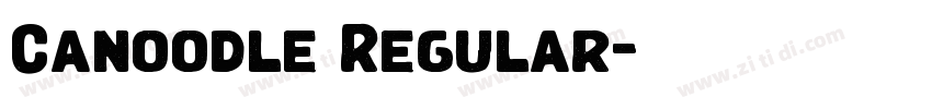 Canoodle Regular字体转换 Canoodle Regular字体转换